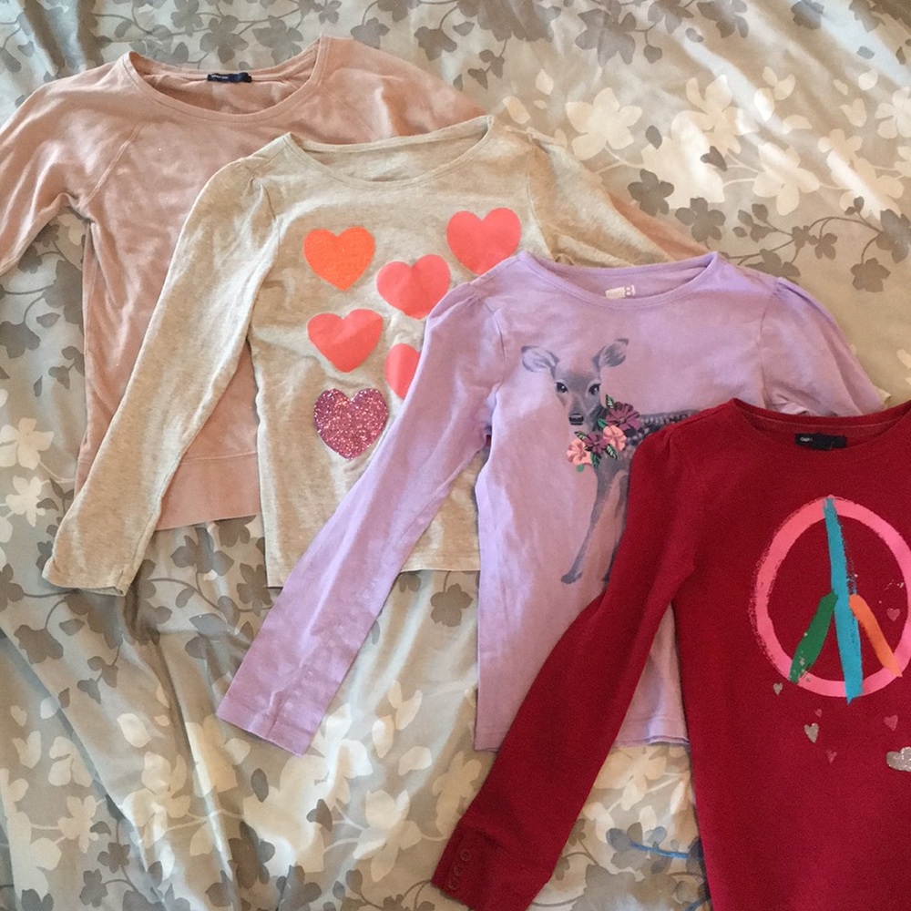 12 girls long sleeve tops Gap Justice Crazy 8 etc
